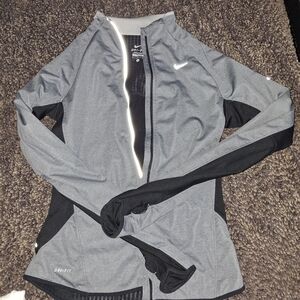 Nike Gray and Black Dri-FIT Jacket